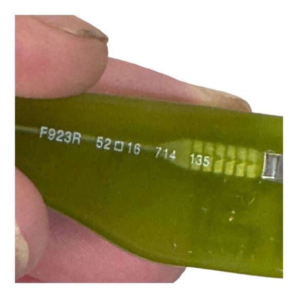 Fendi Designer Eyeglasses Frames Olive Green Made Italy Original Case F923 135 - Picture 7 of 7